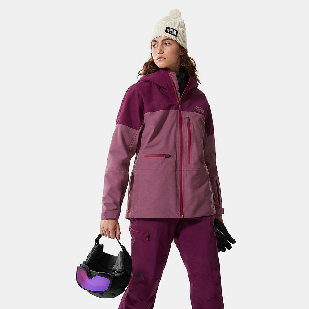 The North Face Powderflo Futurelight™ Γυναικεια Αδιάβροχο Μπουφάν - Μωβ (NVGU87604)